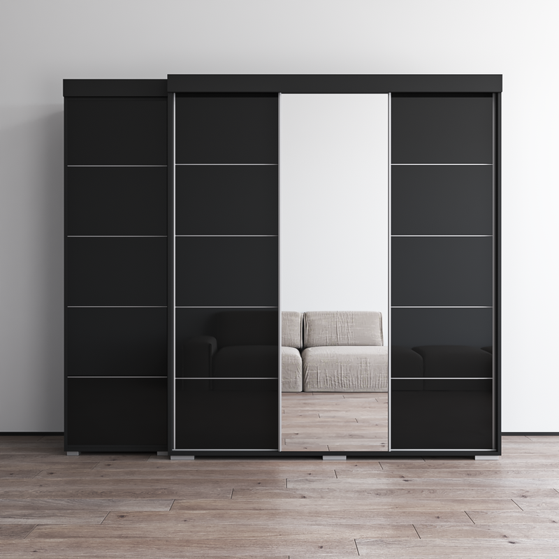 Aria 3D-EX Wardrobe with 1 Mirror - Meble Furniture