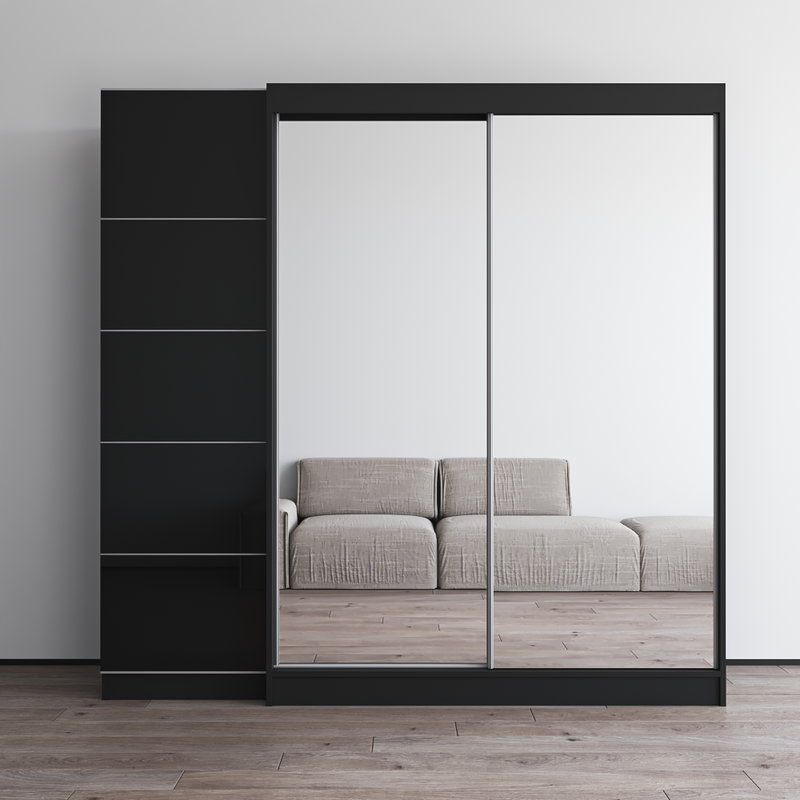 Aria 2D-EX Wardrobe with 2 Mirrors - Meble Furniture
