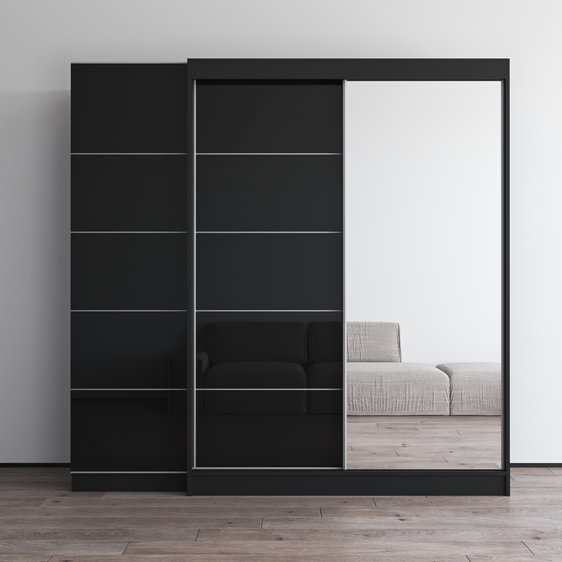 Aria 2D-EX Wardrobe with 1 Mirror - Meble Furniture