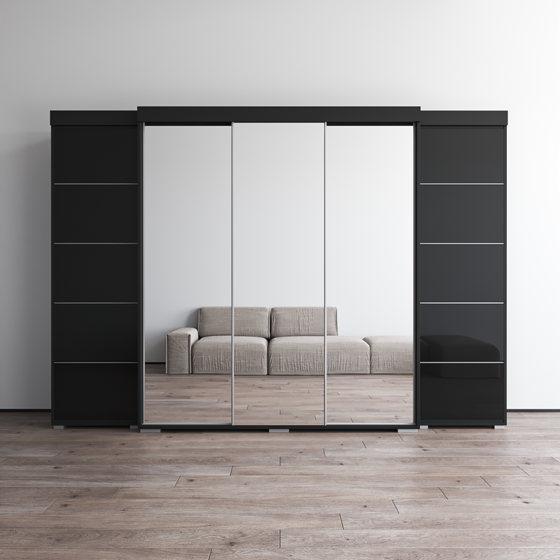 Aria 3D-EXEX Wardrobe with 3 Mirrors - Meble Furniture