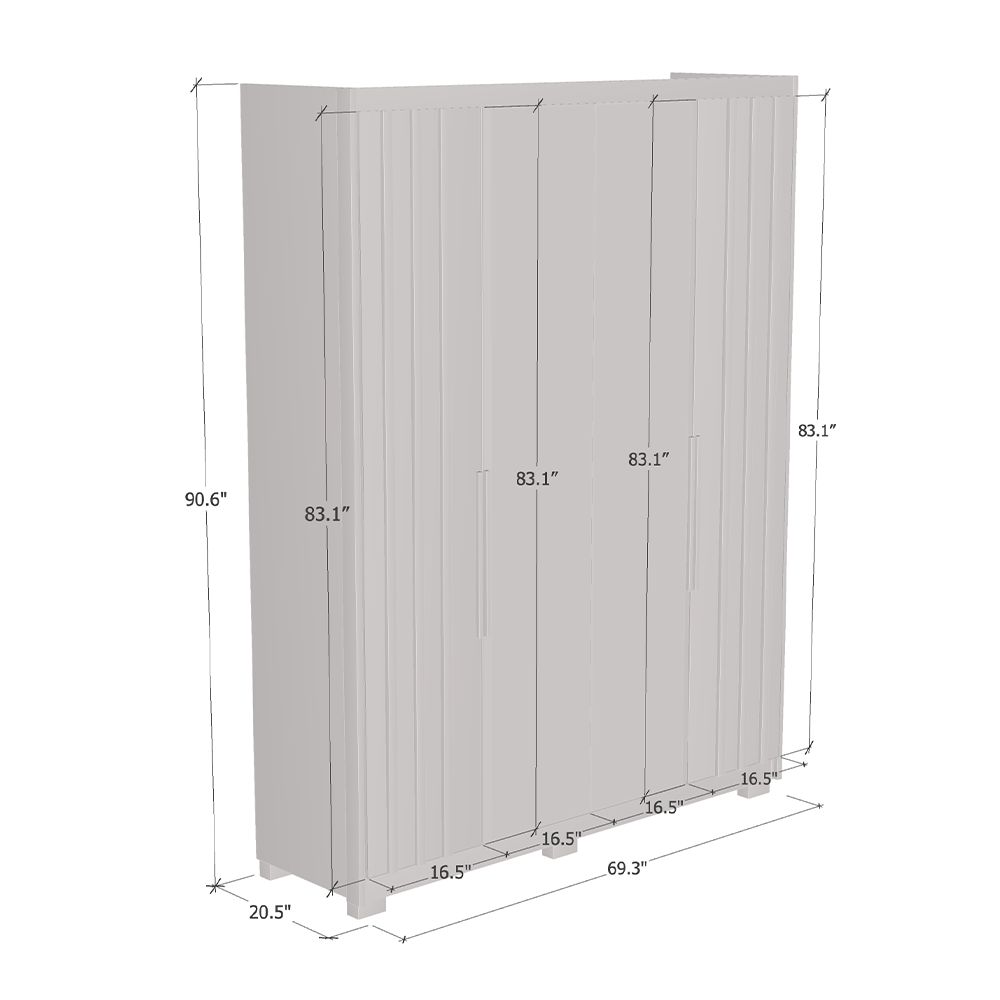California Wardrobe with Mirror - Meble Furniture