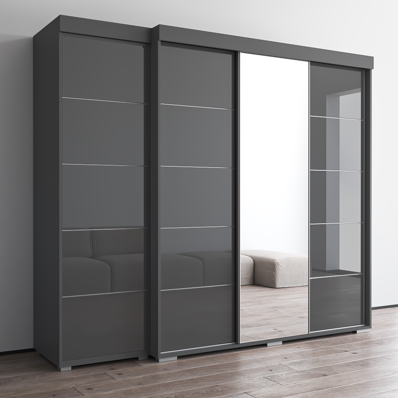 Aria 3D-EX Wardrobe with 1 Mirror - Meble Furniture