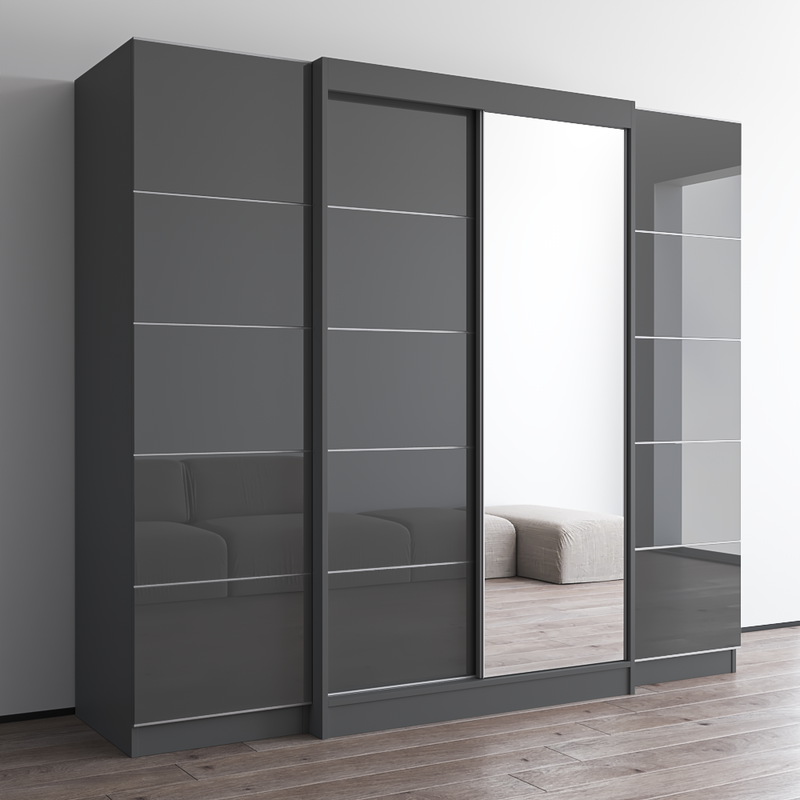 Aria 2D120-EXEX Wardrobe with 1 Mirror - Meble Furniture