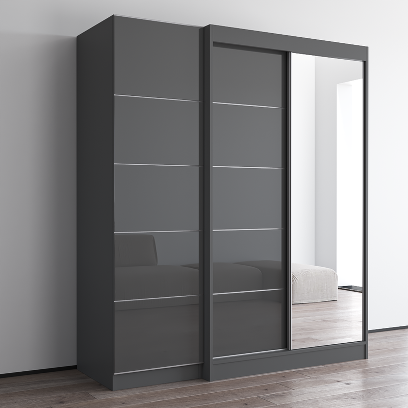 Aria 2D120-EX Wardrobe with 1 Mirror - Meble Furniture