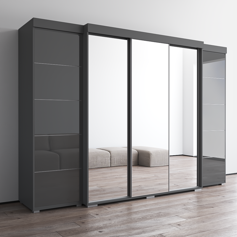 Aria 3D-EXEX Wardrobe with 3 Mirrors - Meble Furniture