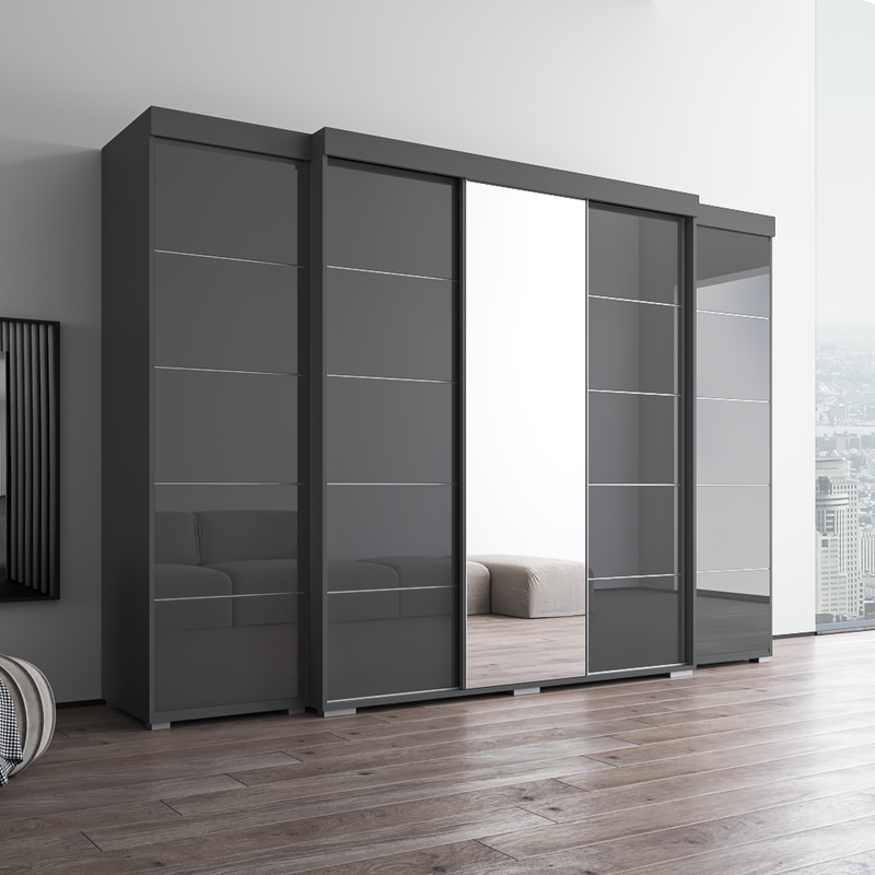 Aria 3D-EXEX Wardrobe with 1 Mirror - Meble Furniture