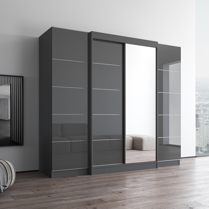 Aria 2D120-EXEX Wardrobe with 1 Mirror - Meble Furniture