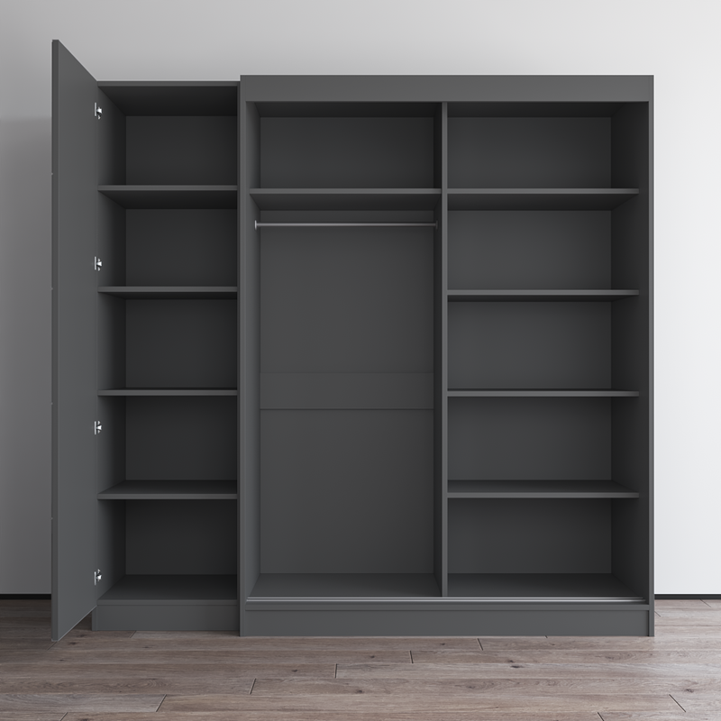 Aria 2D-EX Wardrobe with 1 Mirror - Meble Furniture