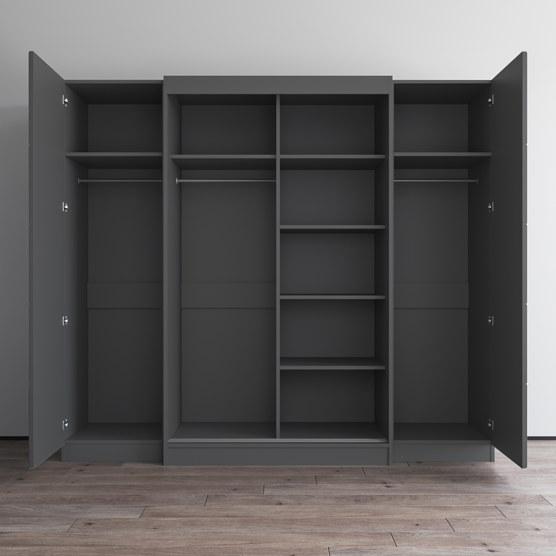 Aria 2D120-EXEX Wardrobe with 2 Mirrors - Meble Furniture