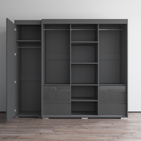 Monaco 3D-EX Wardrobe with 1 Mirror - Meble Furniture