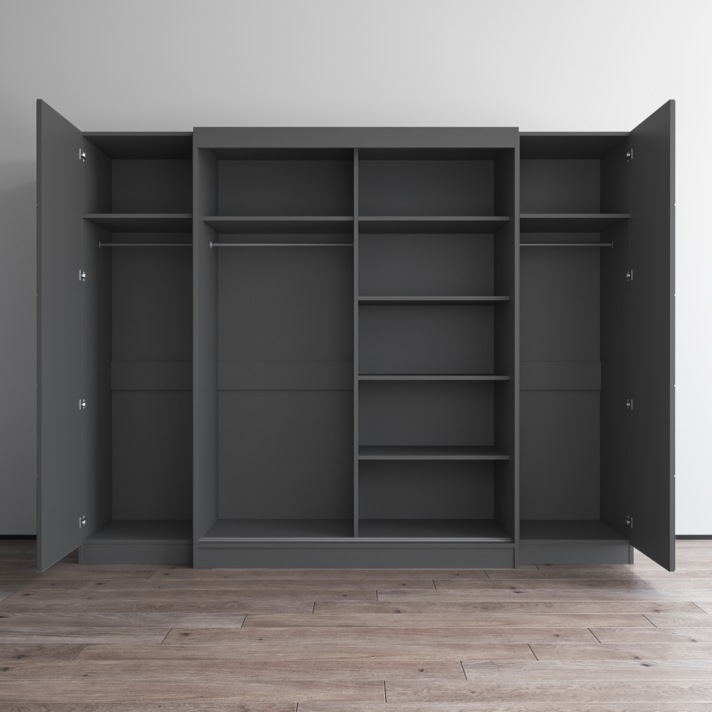 Aria 2D-EXEX Wardrobe with 1 Mirror - Meble Furniture