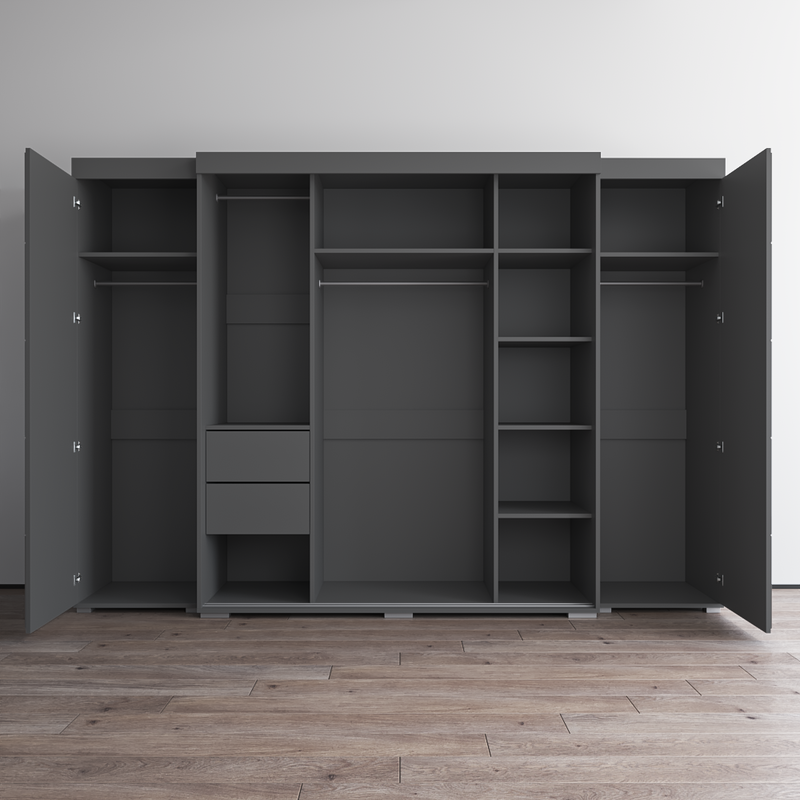 Aria 3D-EXEX Wardrobe with 3 Mirrors - Meble Furniture