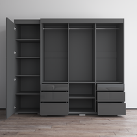 Monaco 3D-EX Wardrobe with 1 Mirror - Meble Furniture