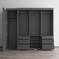 Monaco 3D-EX Wardrobe with 1 Mirror - Meble Furniture