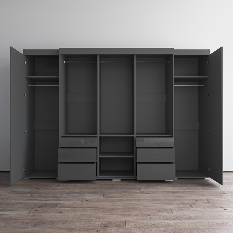 Monaco 3D-EXEX Wardrobe with 1 Mirror - Meble Furniture