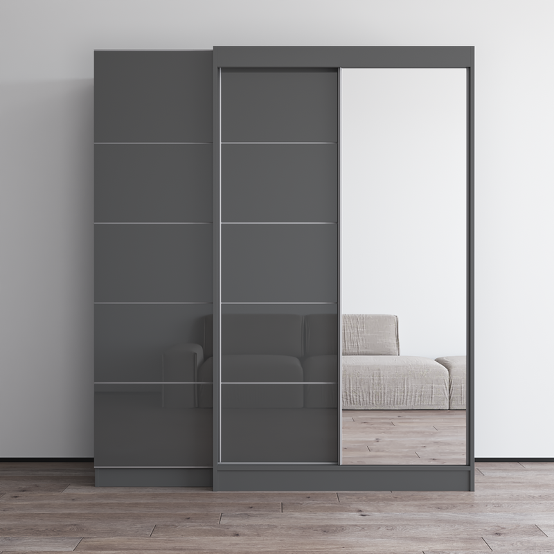 Aria 2D120-EX Wardrobe with 1 Mirror - Meble Furniture