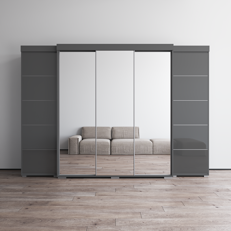 Aria 3D-EXEX Wardrobe with 3 Mirrors - Meble Furniture