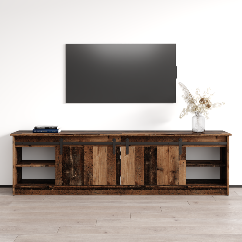 Granero 04 WH-EF Fireplace TV Stand - Meble Furniture