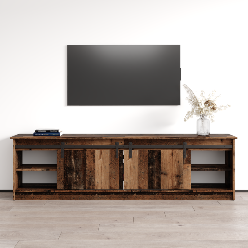 Granero 04 WH-EF Fireplace TV Stand - Meble Furniture