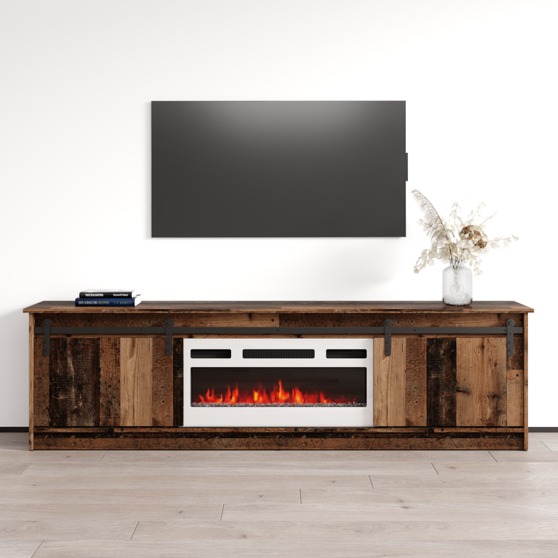 Granero 04 WH-EF Fireplace TV Stand - Meble Furniture