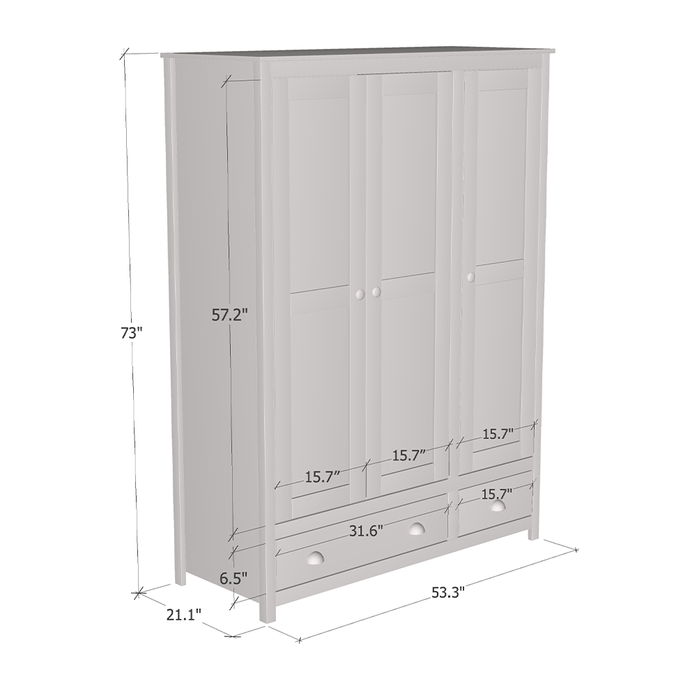 Topazio 3D2S Wardrobe - Meble Furniture