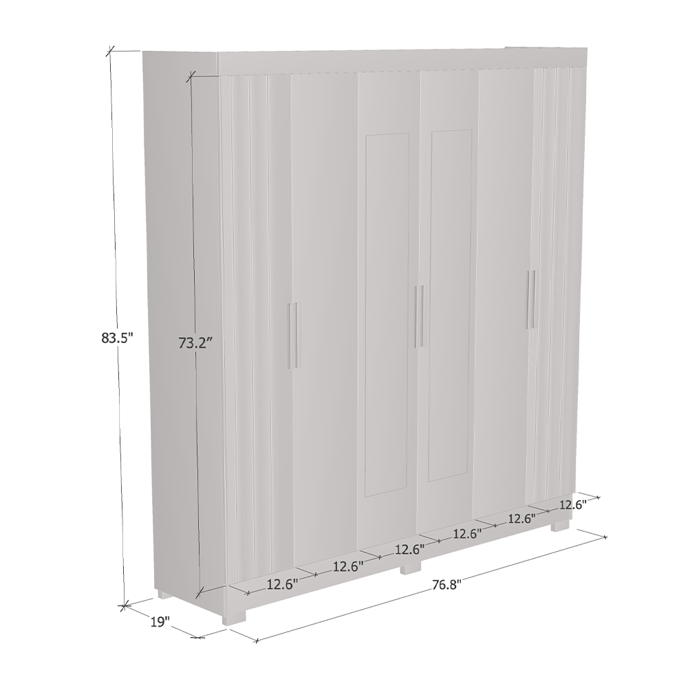 Valencia Wardrobe with Mirror - Meble Furniture