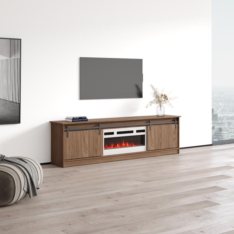 Granero 04 WH-EF Fireplace TV Stand - Meble Furniture