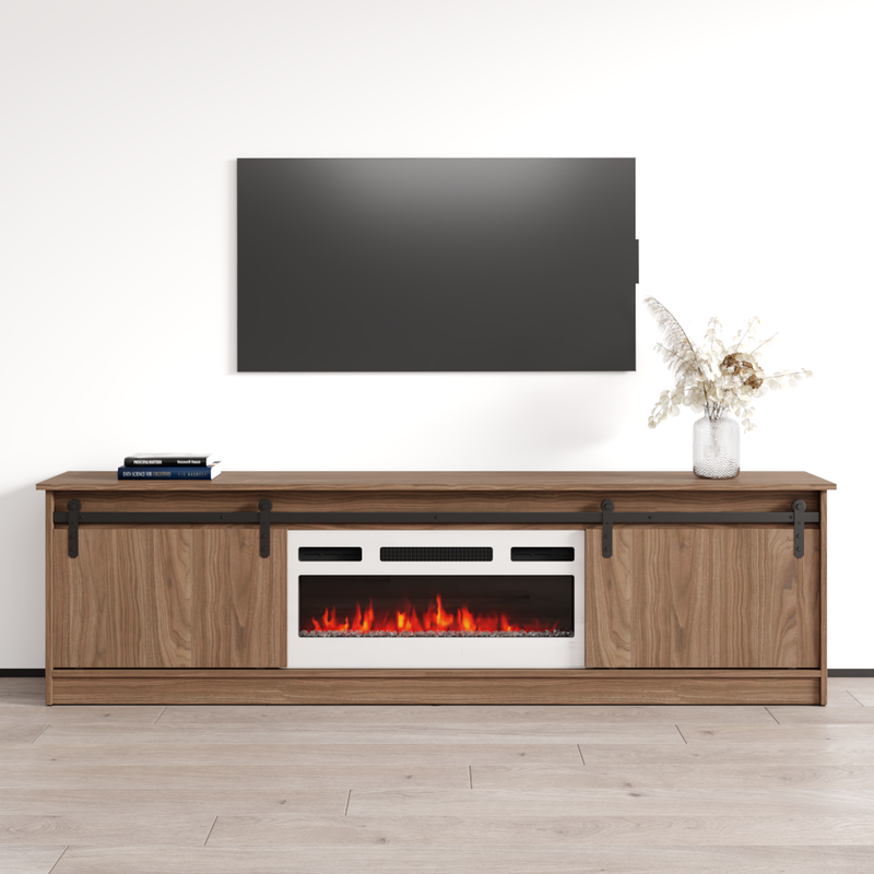 Granero 04 WH-EF Fireplace TV Stand - Meble Furniture