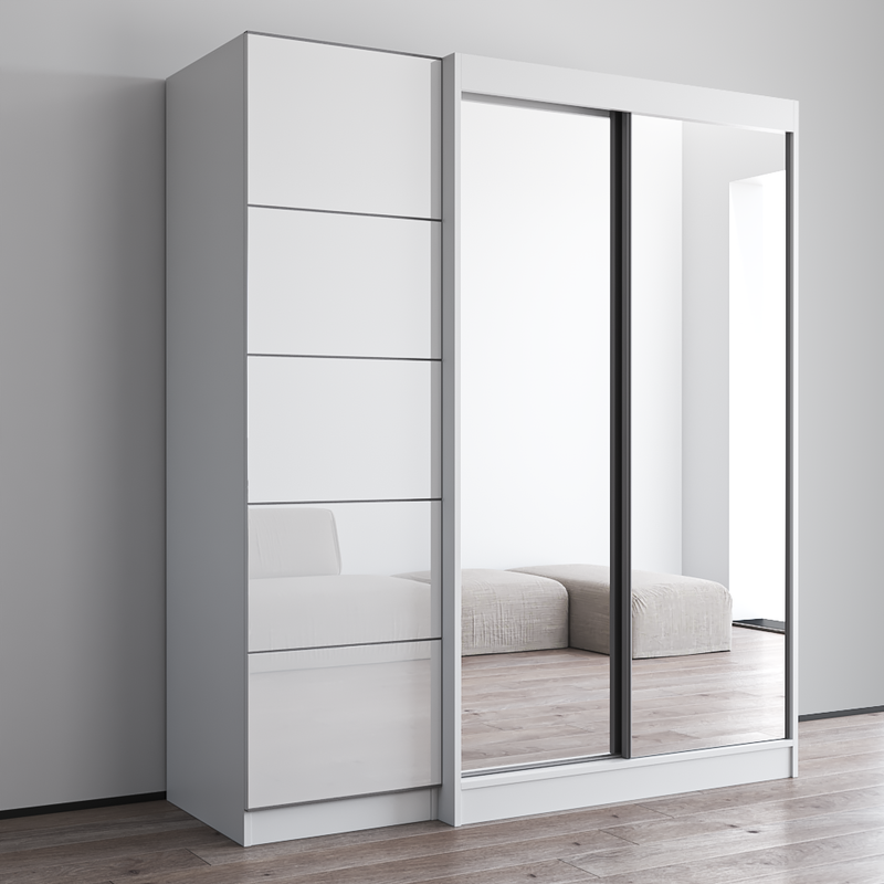 Aria 2D120-EX Wardrobe with 2 Mirrors - Meble Furniture