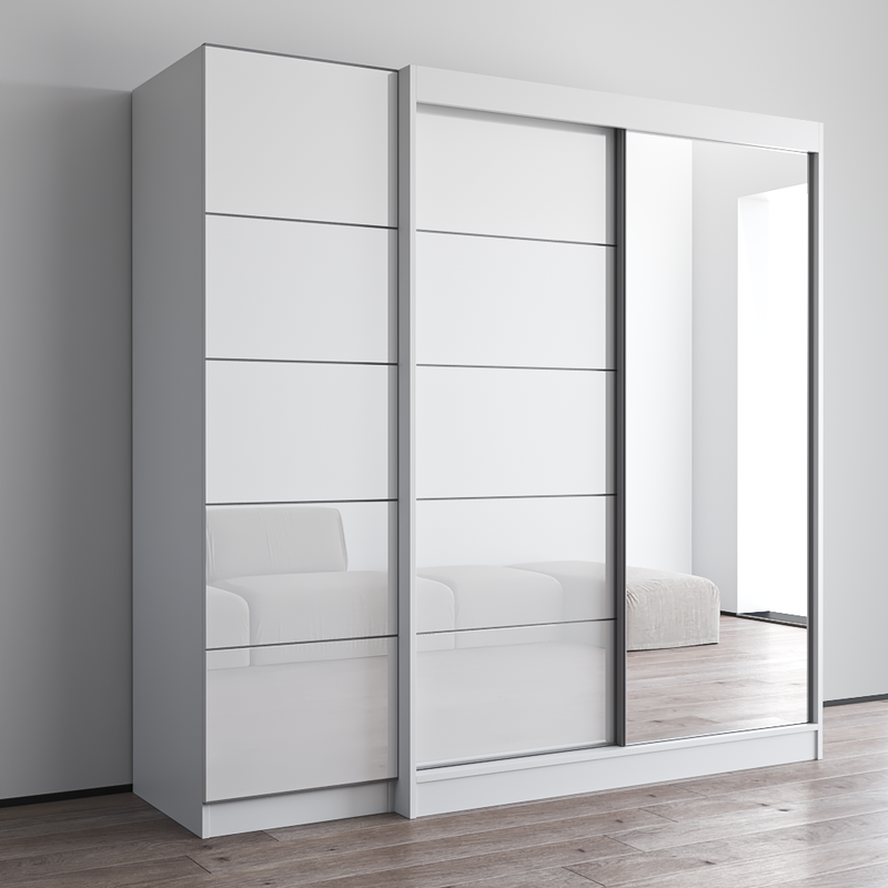 Aria 2D-EX Wardrobe with 1 Mirror - Meble Furniture