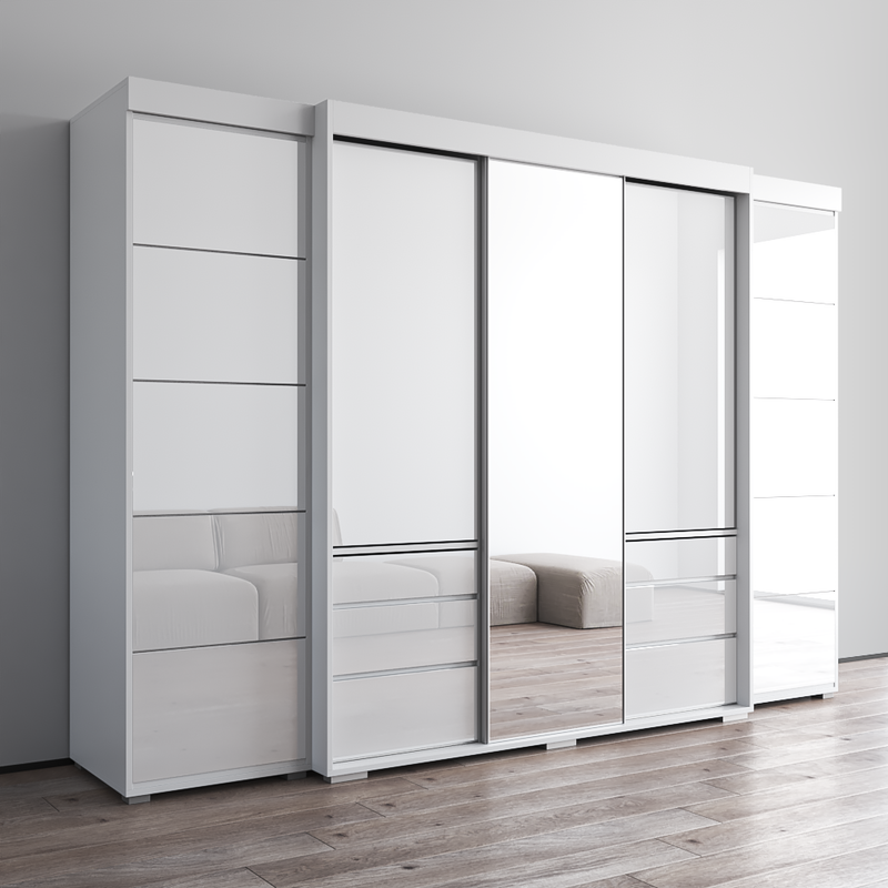 Monaco 3D-EXEX Wardrobe with 1 Mirror - Meble Furniture