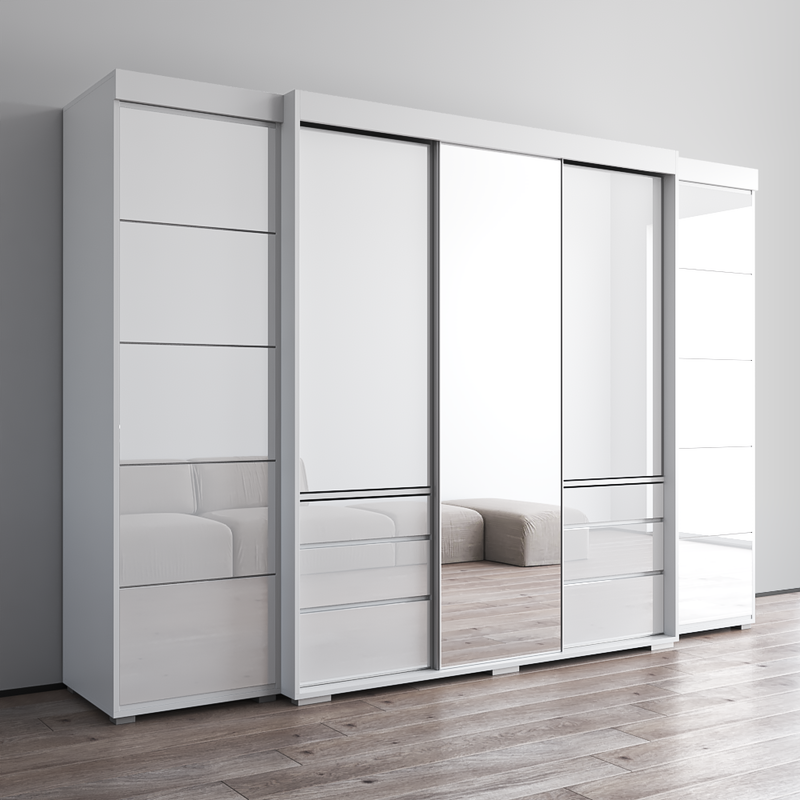 Monaco 3D-EXEX Wardrobe with 1 Mirror - Meble Furniture