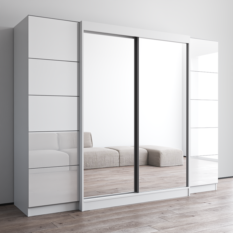 Aria 2D-EXEX Wardrobe with 2 Mirrors - Meble Furniture