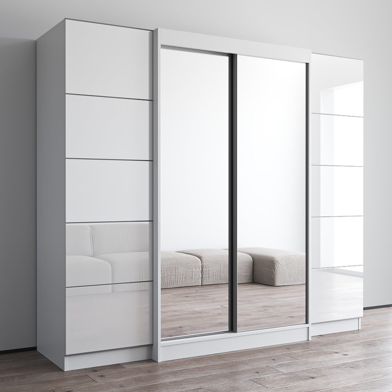 Aria 2D120-EXEX Wardrobe with 2 Mirrors - Meble Furniture