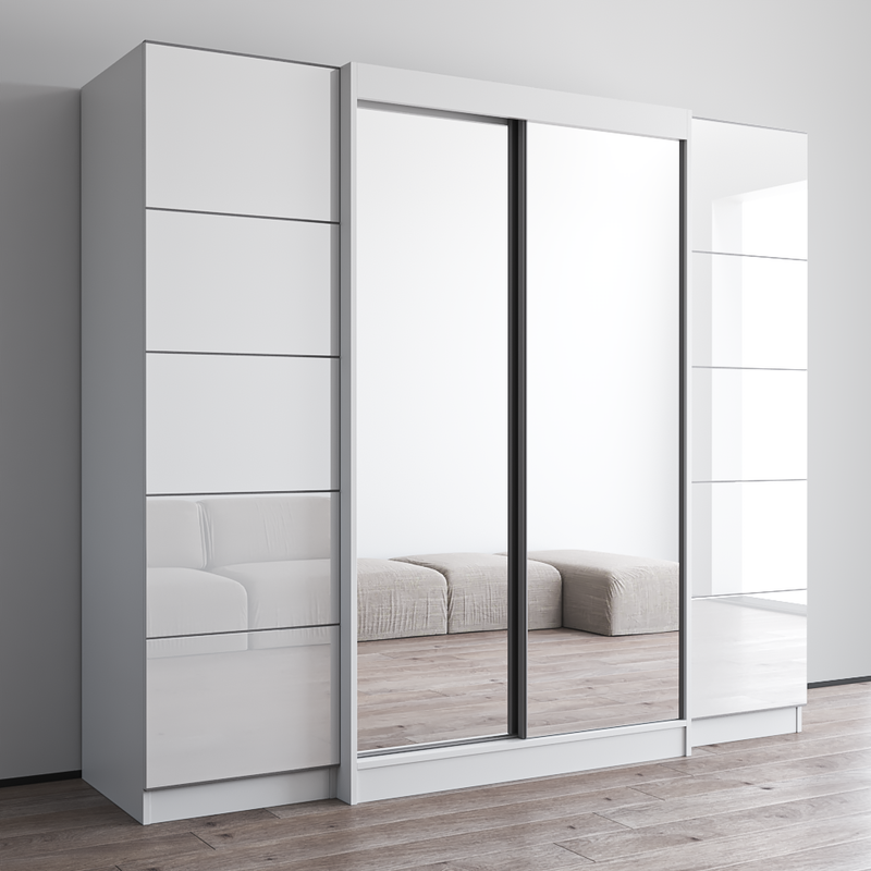 Aria 2D120-EXEX Wardrobe with 2 Mirrors - Meble Furniture