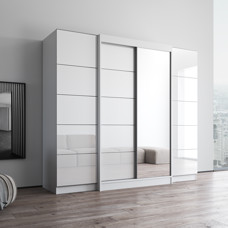 Aria 2D120-EXEX Wardrobe with 1 Mirror - Meble Furniture