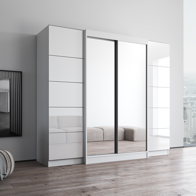 Aria 2D120-EXEX Wardrobe with 2 Mirrors - Meble Furniture