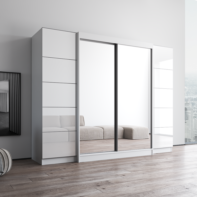 Aria 2D-EXEX Wardrobe with 2 Mirrors - Meble Furniture