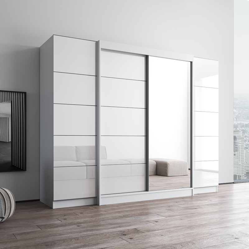 Aria 2D-EXEX Wardrobe with 1 Mirror - Meble Furniture