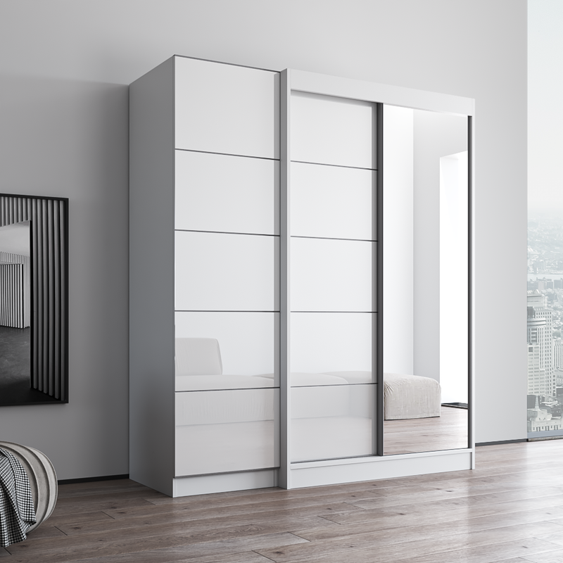 Aria 2D120-EX Wardrobe with 1 Mirror - Meble Furniture