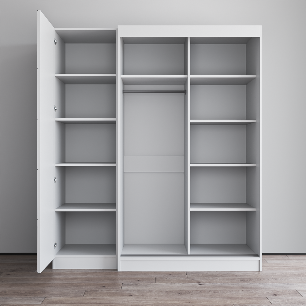 Aria 2D120-EX Wardrobe with 2 Mirrors - Meble Furniture