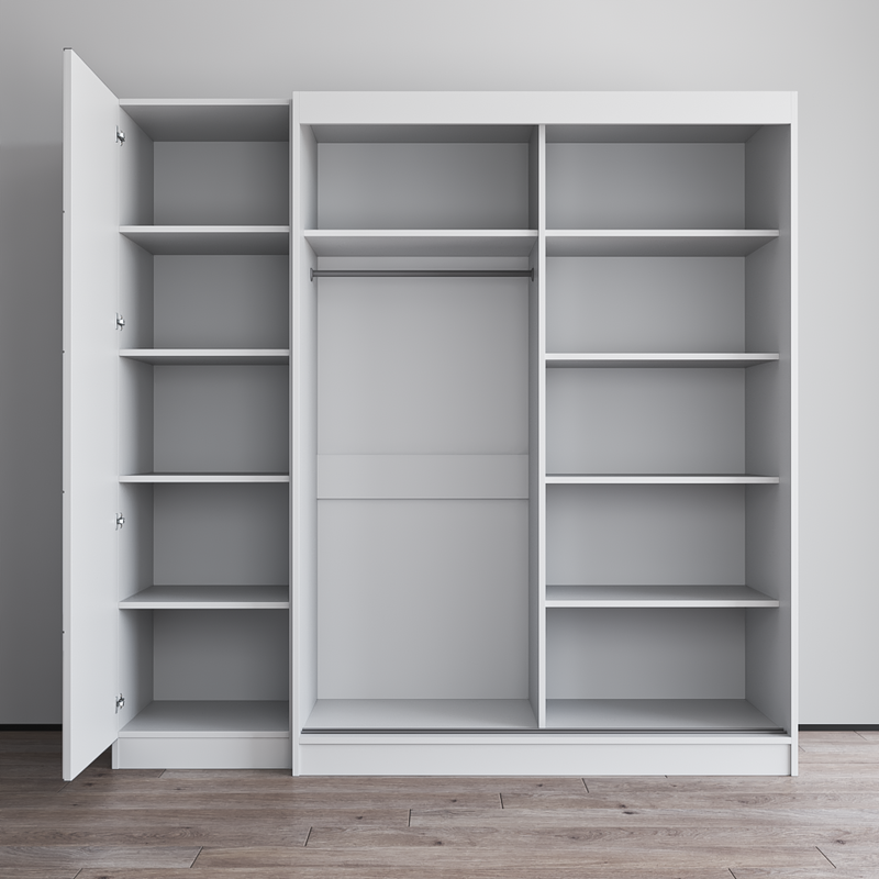 Aria 2D-EX Wardrobe with 1 Mirror - Meble Furniture