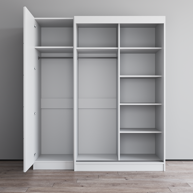 Aria 2D120-EX Wardrobe with 1 Mirror - Meble Furniture
