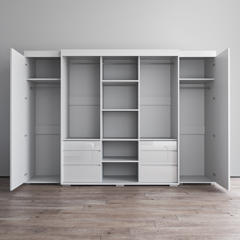 Monaco 3D-EXEX Wardrobe with 1 Mirror - Meble Furniture