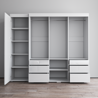 Monaco 3D-EX Wardrobe with 1 Mirror - Meble Furniture
