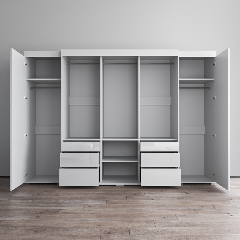 Monaco 3D-EXEX Wardrobe with 1 Mirror - Meble Furniture