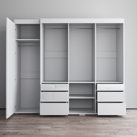 Monaco 3D-EX Wardrobe with 1 Mirror - Meble Furniture