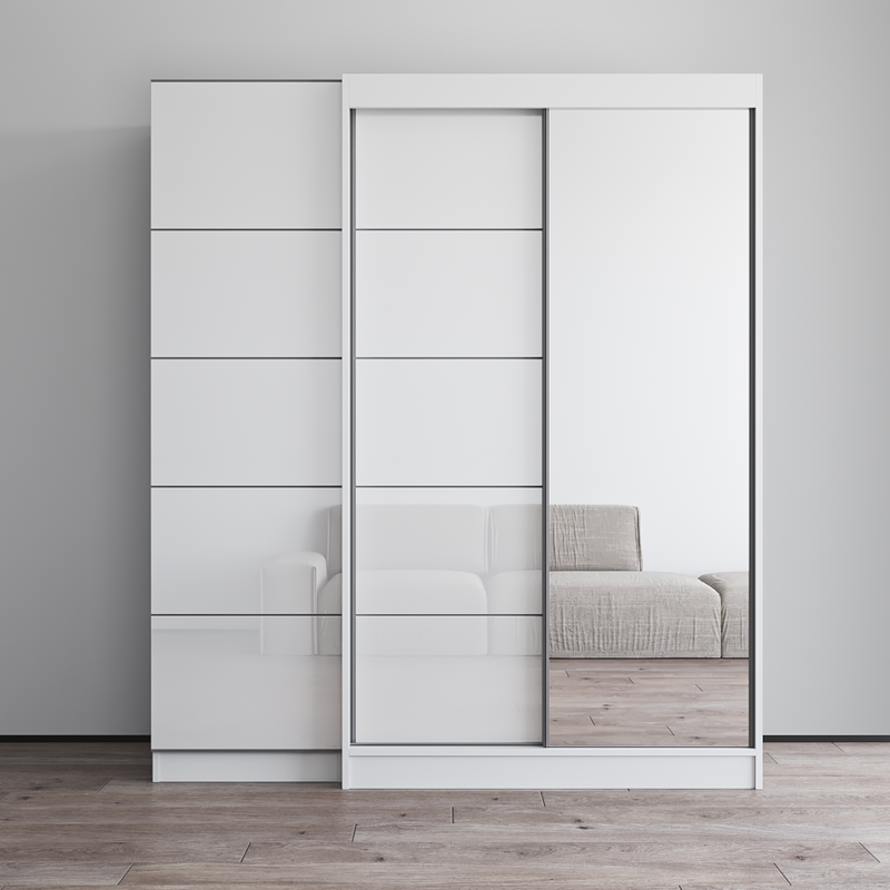 Aria 2D120-EX Wardrobe with 1 Mirror - Meble Furniture