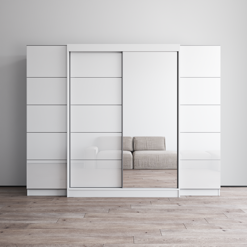 Aria 2D-EXEX Wardrobe with 1 Mirror - Meble Furniture