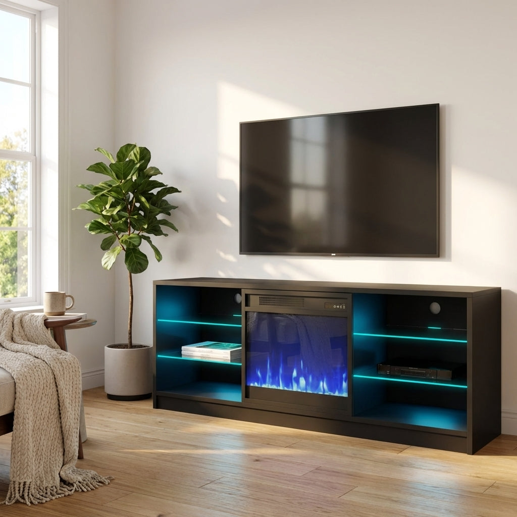 Manhattan Fireplace TV Stand
